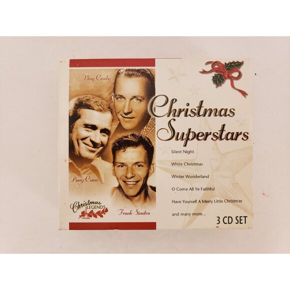 CD "Christmas Superstars" 3 CD Box Set, Biing Crosby, Perry Como, Frank Sinatra - Picture 1 of 4